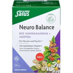 NEURO BALANCE Bio Ashwagandha+Hopfen Tee Salus 15 St.
