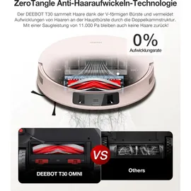 Ecovacs Saug- und Wischroboter DEEBOT T30 PRO OMNI mit Mini OMNI Station rose One Size - Rosa
