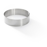 De Buyer - runder gelochter Tortenring VALRHONA - Durchmesser 12,5 cm, Höhe 3,5 cm - 3098.05