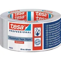 Tesa Aluminiumklebeband Universal 63632 mit Liner 25 m -