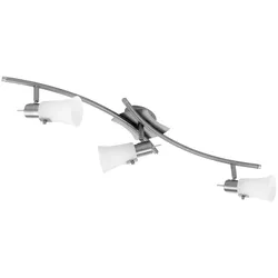 Decken Spot Leuchte Lampe verstellbar Stahl Glas satiniert IP20 EGLO 90403