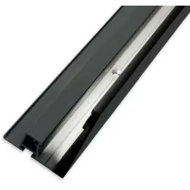 ISOLED VISOR Karniesen-Blende mit Lichtlinienoption für Gardinenprofil Curtain schwarz 200cm