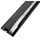 ISOLED VISOR Karniesen-Blende mit Lichtlinienoption für Gardinenprofil Curtain schwarz 200cm