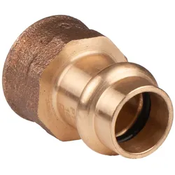 Kupfer Pressfitting Übergang aus Rotguss 15 mm - 1/2