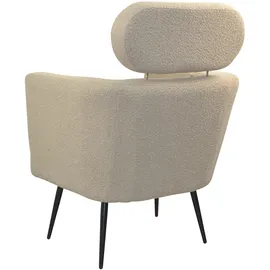 Hofmann Living And More Loungesessel Polyester 72 x 95 x 67 cm Beige höhenverstellbar