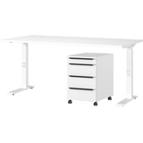 Germania »Mailand«, 2-teiliges Set: Schreibtisch und Rollcontainer