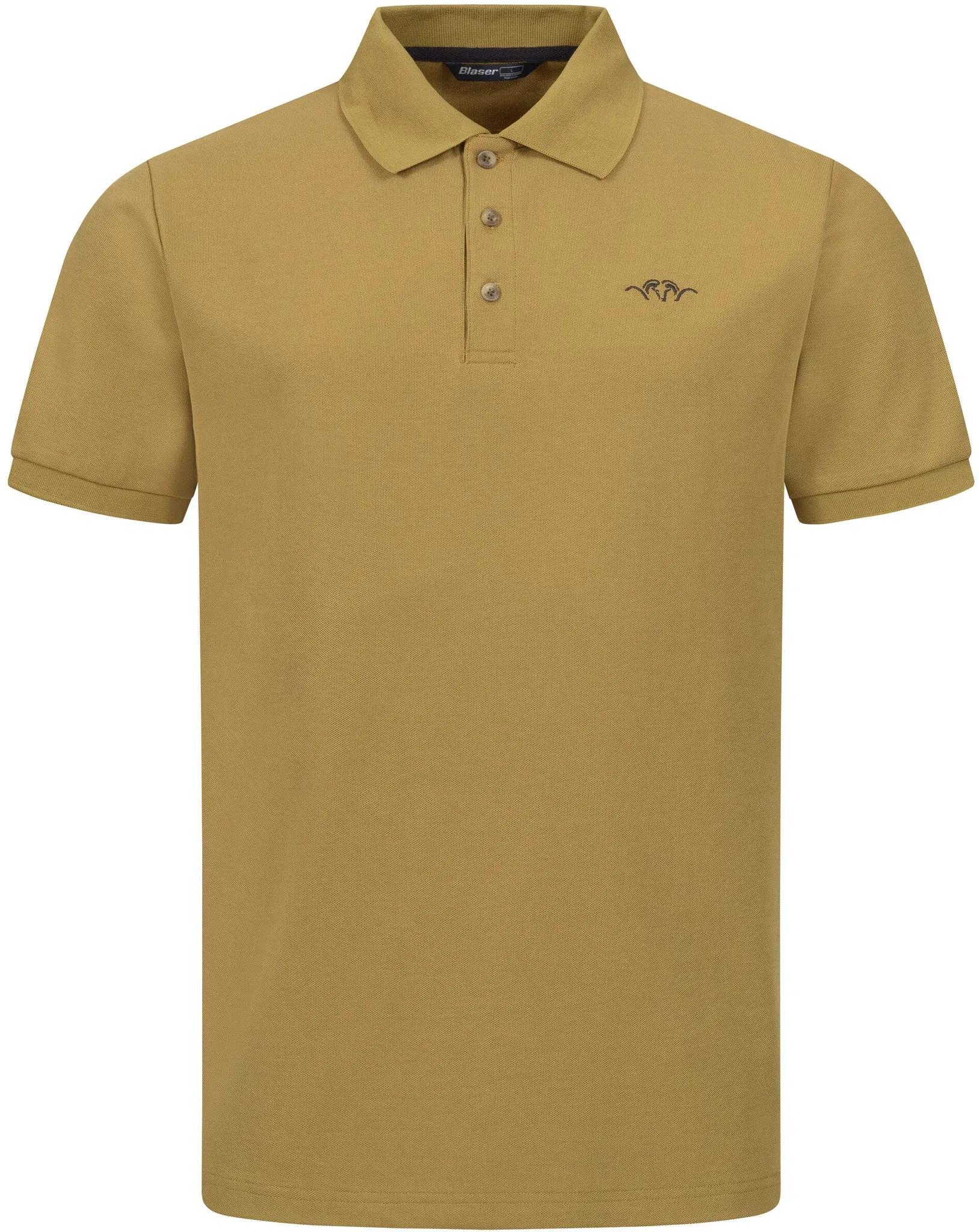 Blaser Poloshirt Solid 25, dull gold, L