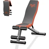 Verstellbare, klappbare Hantelbank, 300 kg/660 lb, schnell klappbare Hantelbank, multifunktionale Bauchbank für Ganzkörpertraining und Fitness