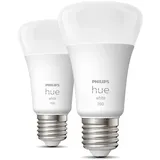 Philips Hue White E27 2er Set 9,5W 1100lm