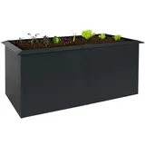 Proregal Hochbeet Schneckenkante 170 x 90 x 78 cm Anthrazit