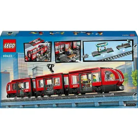 LEGO City Straßenbahn mit Haltestelle