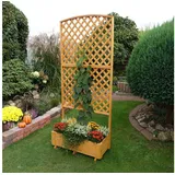 Promadino Rankkasten Flora 91 x 41 x 205 cm Braun