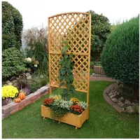 Promadino Rankkasten Flora 91 x 41 x 205 cm Braun