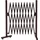 Mendler Alu Absperrgitter 103 x 36-265 x 31 cm Braun/Stahl