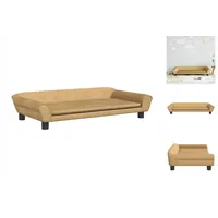 vidaXL Kindersofa Braun 100x50x26 cm Samt