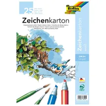Folia Zeichenkarton A4 120 g/m2 25 Blatt weiß