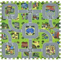 Juskys Kinder Puzzlematte - diverse Designs & Grün