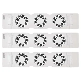 EMOS Heizung-Ventilator Starterset TRIO 3 Stück Heizgebläse inkl. Temperatursensor mit Regler Luftdurchsatz 36 m3/h pro Ventilator