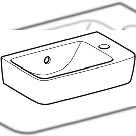 Geberit Renova Nr. 1 Comprimo Handwaschbecken 40 x 25 cm (276140000)