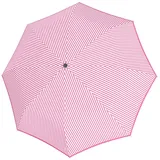 Doppler Magic Fiber Regenschirm weiß-rosa gestreift