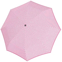 Doppler Magic Fiber Regenschirm weiß-rosa gestreift