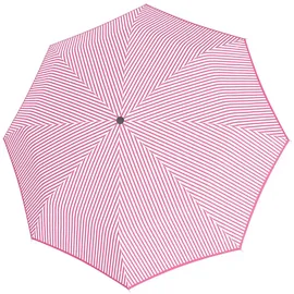 Doppler Magic Fiber Regenschirm weiß-rosa gestreift