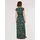 Apricot Maxikleid Blumenmuster Grün L