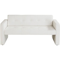 Exxpo - sofa fashion Hockerbank, mit Rückenlehne, weiß