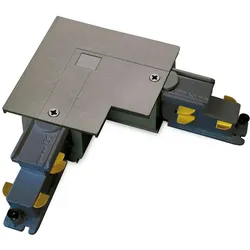 Ideal Lux Eckverbinder für LINK TRIM 3-Phasen-Stromschiene, Erde links, DALI-Version, Schwarz IDEA-255996