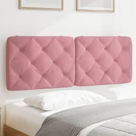vidaXL Kopfteil-Kissen Rosa 140 cm Samt