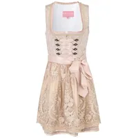 Krüger Madl Dirndl (1-tlg) Drapiert/gerafft beige|orange|rosa 34