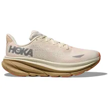 HOKA Clifton 9 Damen Beige / Rot 38