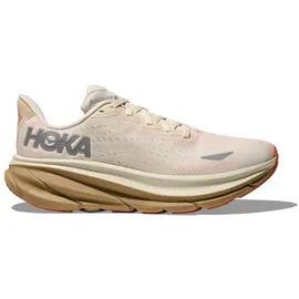 HOKA Clifton 9 Damen Beige / Rot 38