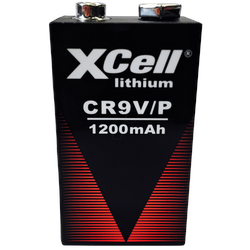 LITHIUM 9V XCELL - Lithium Batterie, 9-V-Block, 1200 mAh, 1er-Pack