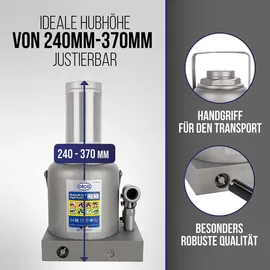 Alca Wagenheber Stahl grau 240-370 mm