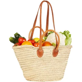 Marrakesch Orient & Mediterran Interior Ibiza Korbtasche Strandtasche Beige