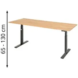 M-Wave Schreibtisch adlatus 100 Buche / Schwarz