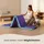 Eyepower 180x60 Klappbare Turnmatte für Zuhause - Gymnastikmatte Dicke 5cm - Weichbodenmatte Klappbar - Turnmatte Kinder Outdoor Sport Matratze Sportmatte Faltbar Fitness Matte Yogamatte Mint-Lila
