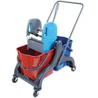 RMV Cleaning Products Reinigungswagen Doppelfahrwagen 2 x 25 L