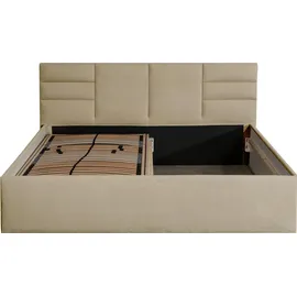 Halmon Schlafkomfort Betten Madera 180 x 200 cm H2 Beige