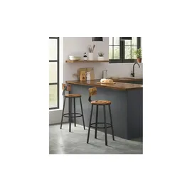 Möbel Kraft Barhocker 2er-Set 54 x 99 cm Braun