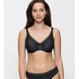 Triumph Infinite Sensation W01, mit Bügel, ohne Polsterung, Verstellbare Träger, 75G, Schwarz G, 75 Damen Minimizer-BH