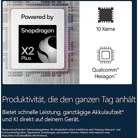 Microsoft Surface Pro 12 Copilot+ PC Snapdragon X2 Plus 16 GB RAM 512 GB SSD Platin EP2-73259