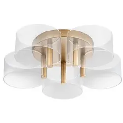 NOVA LUCE Deckenleuchte »Gatlin «, LED, 27 W, Höhe: 15,6 cm, goldfarben