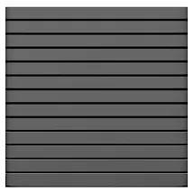 BM Massivholz Aluminium Zaunelement 120 x 120 cm grau 2 St.