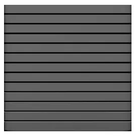 BM Massivholz Aluminium Zaunelement 120 x 120 cm grau 2 St.