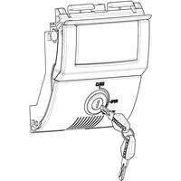 Shad Sh58x/sh59x Premium Topcase Verschluss - One Size