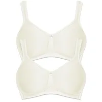 SUSA "2er Pack Spacer BH ohne Bügel Catania", Damen, Gr. 95, Cup B, beige (champagner champagner), Stoff, Obermaterial: 43% Polyamid PA. 39% Polyester PES. 18% Elasthan EL., BHs T-Shirt-BH