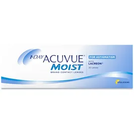 Johnson & Johnson Acuvue Moist for Astigmatism Tageslinsen weich, 30 Stück & BC 8.5 mm / DIA 14.5 / Cyl -0.75, 10 – -2.5 dpt, zyl Achse