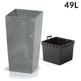 Prosperplast Urbi Square Effect 32,5 x 32,5 x 61 cm marengo